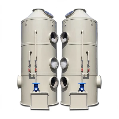 Dubbel-Tower Spray Scrubber